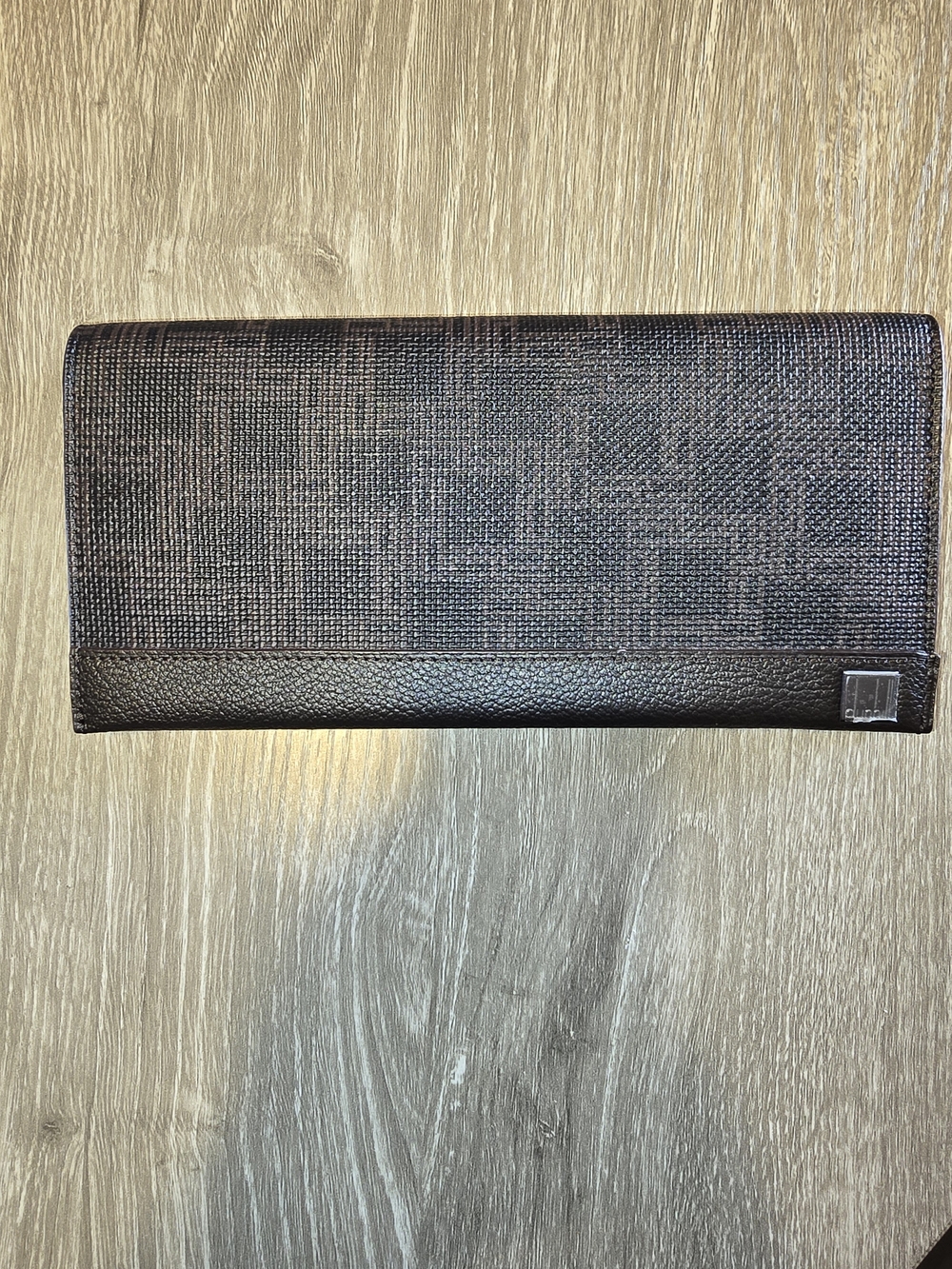 New Dunhill London Brown Long Bifold Wallet